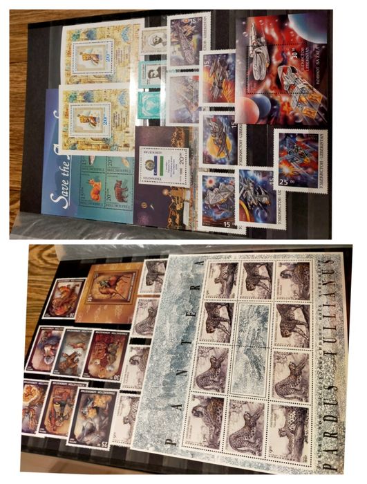 Коллекция (с 1992 по 2016) почтовых марок Узбекистана
