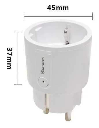 Priza smart WiFi 10A 2300W wireless Alexa Google Home assistant