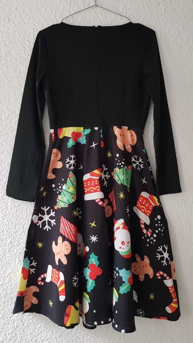 Дамска Коледна рокля размер S - НОВА