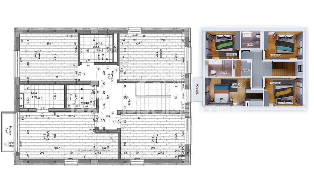 Продава се Къща в с. Вакарел, Област София-област - 219 кв.м за 1380 €/кв.м - Снимка #2