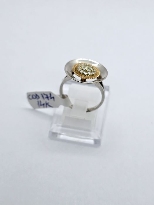 Vand inel dama din aur 14 k 4.85 g cod 174