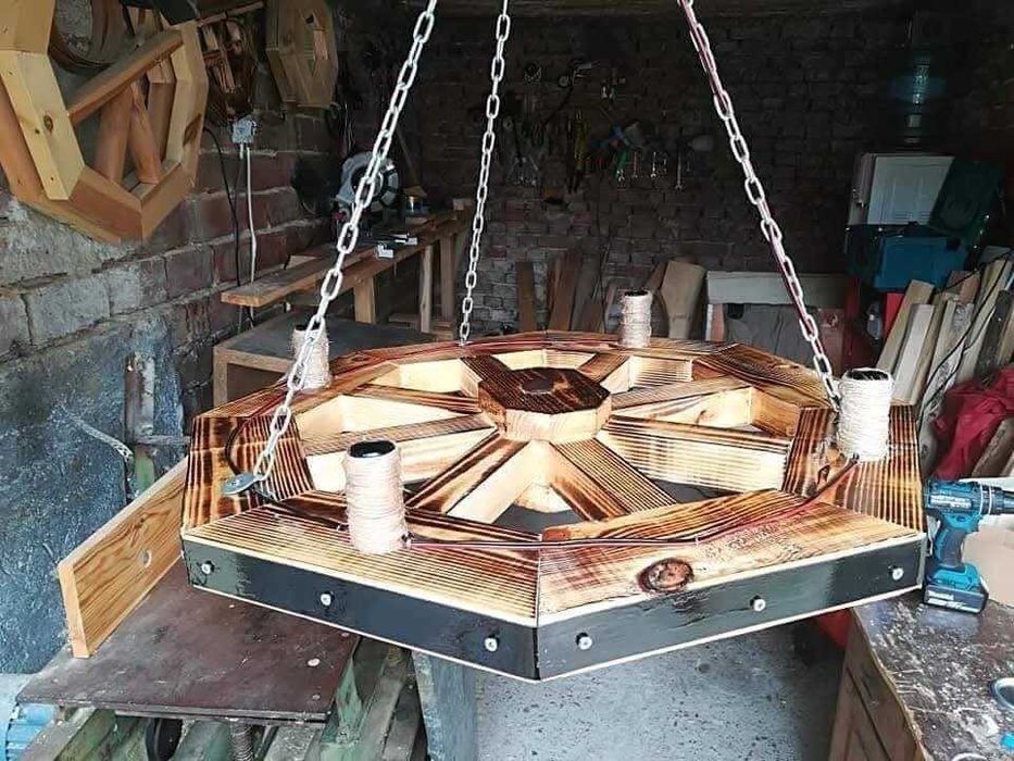 Дървени полилей за механи и заведения!