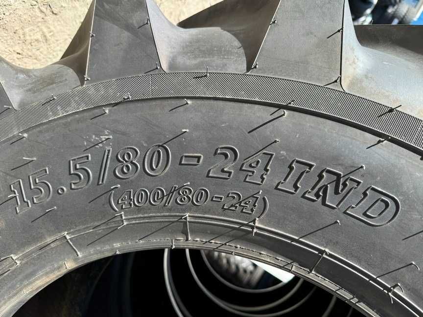 Anvelope noi 15.5/80-24 cu 16 pliuri marca BKT pentru manitou