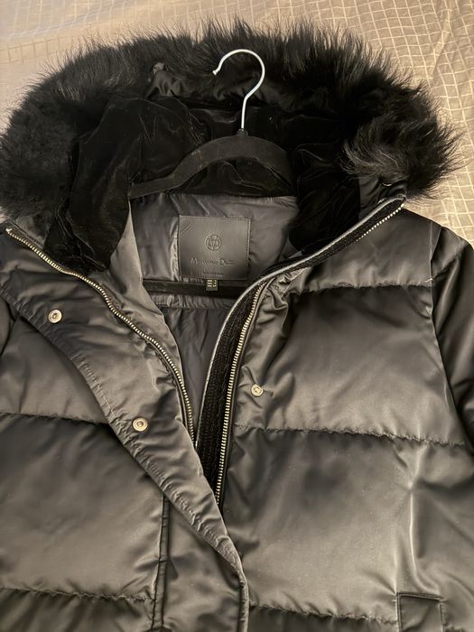 Черно яке с гъши пух Massimo Dutti