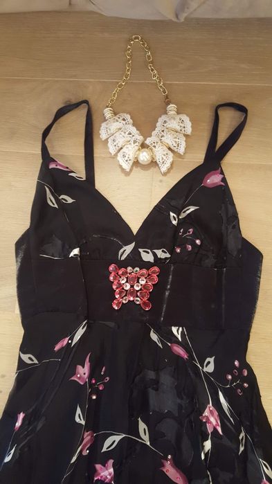 Rochie neagra eleganta din mătase naturala!