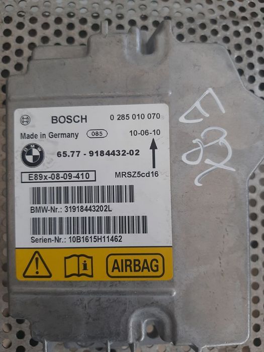 Calculator Modul Airbag Bmw E90 E91 E92 E93 E87 E81 X1 E84 Cod 9184432 Dezmembrez Bmw
