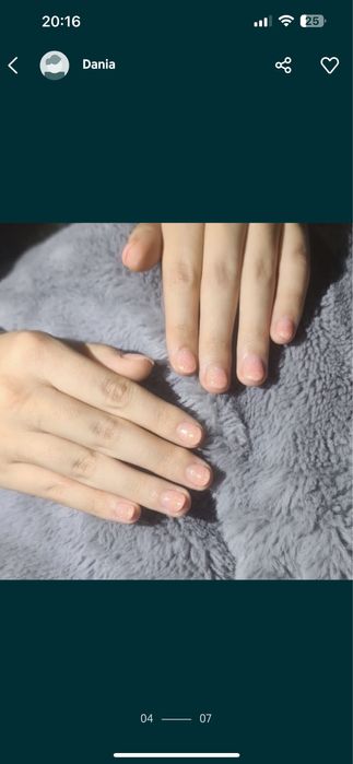 Manichiura -constructie gel, oja semipermanenta