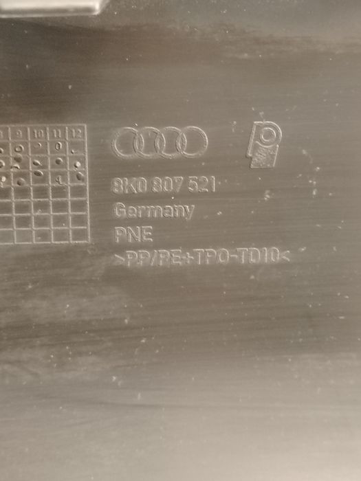 Fusta prelungire bumper Bara spate Audi A4 B8 Combi Break 8K0 807 521