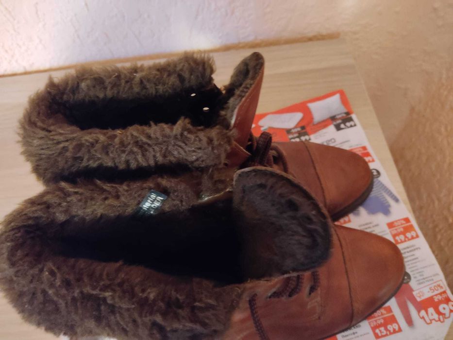 немски Естествена кожа дамски боти/обувки размер 39