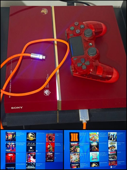 Ps4 redline 500 gb 11.00 vizlom 20 ta oʻyin