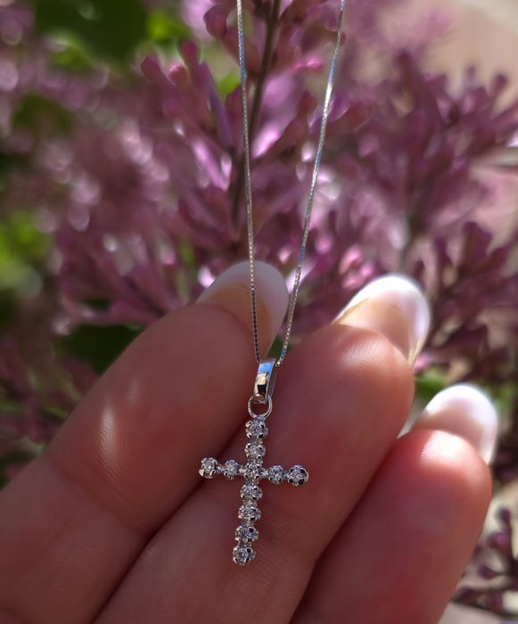 Colier din aur de 14K cu diamante naturale
