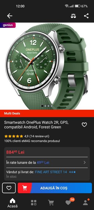 OnePlus Watch 2R cu Garanție!