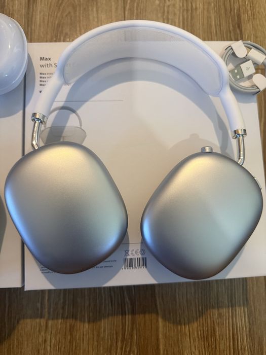Casti tip AirPods Max UA ANC Albe