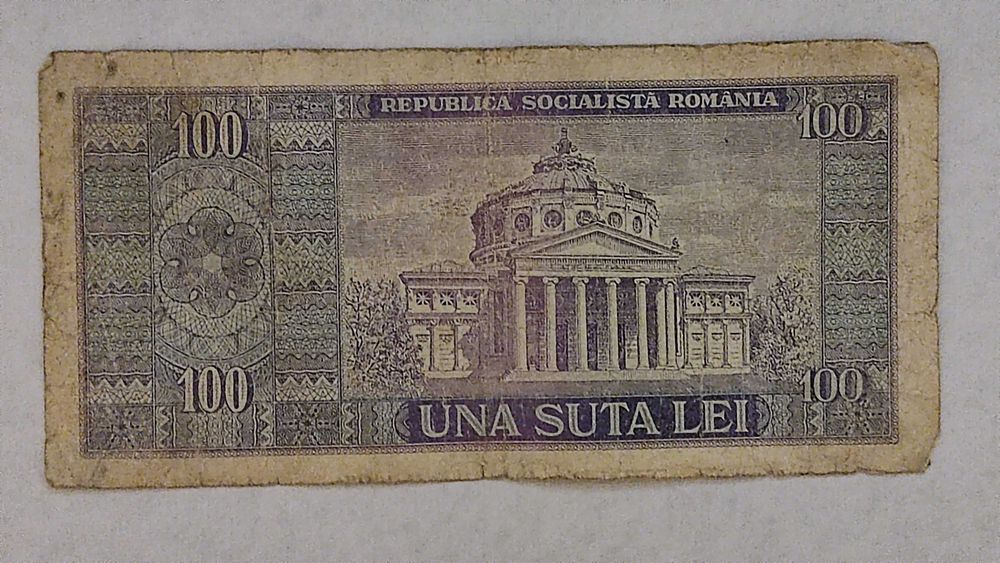 Bacnota de 100 lei veche