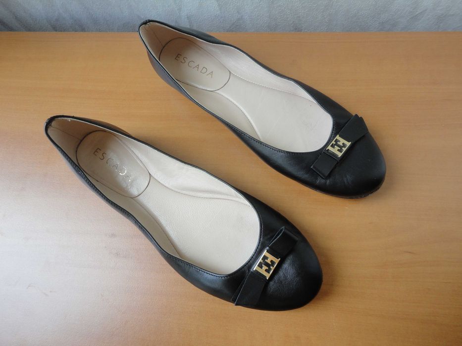 N40 Escada/естествена кожа/обувки-балерини
