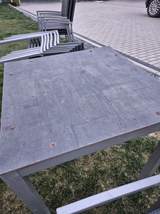 Masa terasa cu scaune ratan