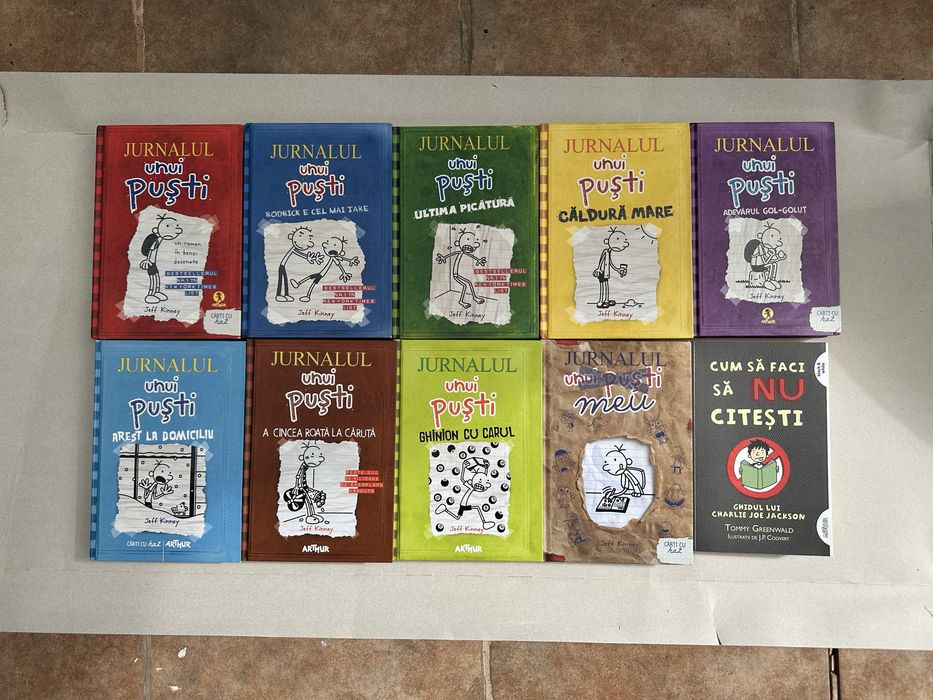 vand jurnalul unui pusti 1-8, jurnalul meu, cum sa faci sa nu citesti