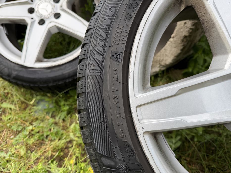 Jante mercedes 205/50 R17 Cauciucuri Viking M+S folosite un sezon