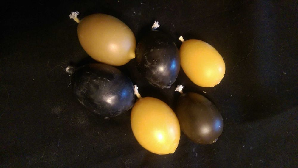 Свечи Яйца 100% выполнены из воска