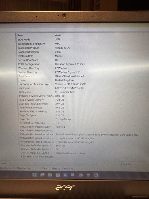 Лаптоп ACER ASPIRE 3-Като нов!!!