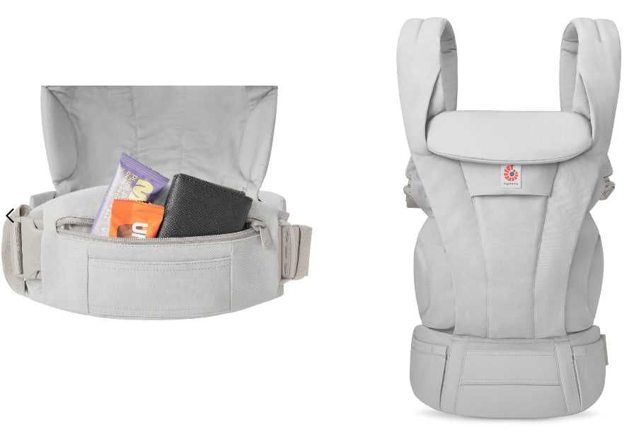 Ergobaby Omni Deluxe Cotton Pearl Grey 0–48 oyli bolalar uchun