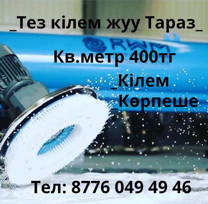 Тез кілем жуу Тараз