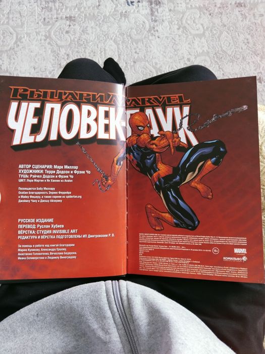 Комикс с Человеком-Пауком