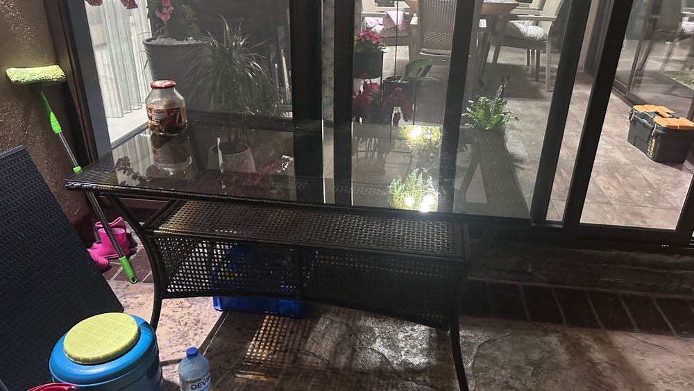 Кафяв ратанов сет