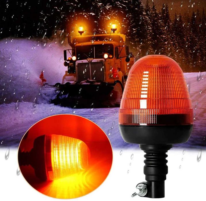 LED ЛЕД Аварийна Сигнална лампа Маяк Буркан 12V/24V