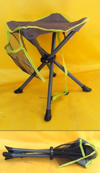 Scaune pliabile cu 4 picioare pentru Camping, Pescuit NOI - 40 Lei