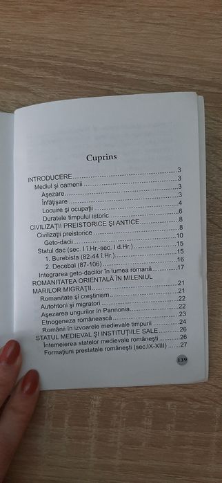 Memorator de istorie, clasa a VIII-a