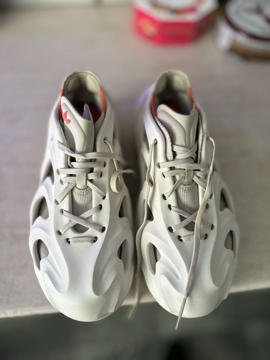 Adidas adiFOM Q shoe in an off-white