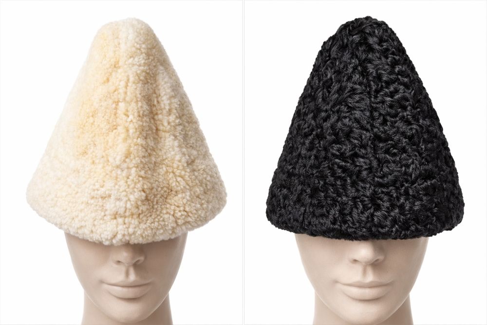 Калпак от естествена кожа