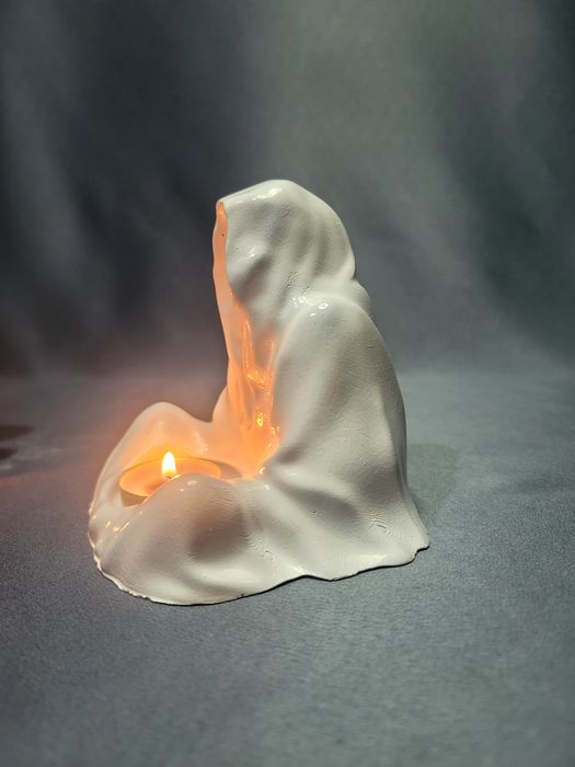 Гипсовый подсвечник