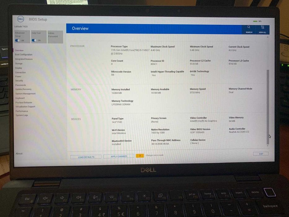 Vand Laptop Dell 7420 14" Intel Core i5 2.6GHz -16GB---899 ron