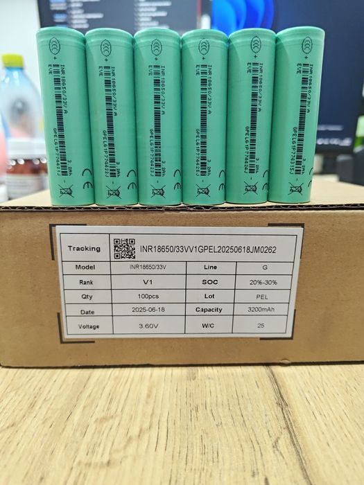 EVE 18650 li ion 3.6v 3200 mAh Rank V1 Original OEM