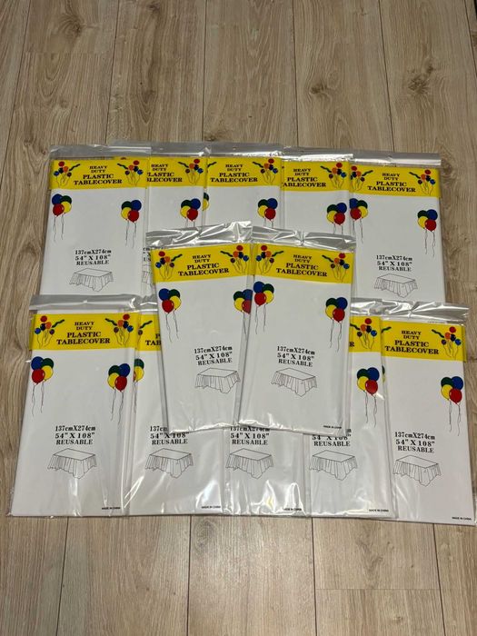 Set 12 fețe de masă reutilizabile pentru petreceri