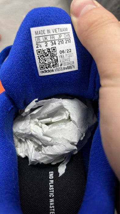 Детски Обувки Адидас син цвят размер 34