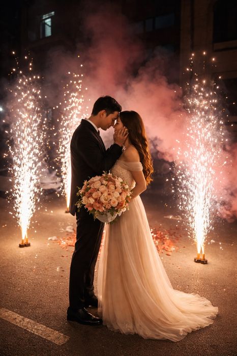 Аренда холодного фонтана и стоек