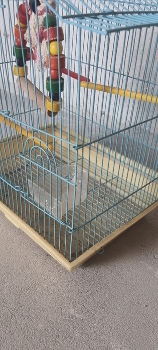 Клетка за птици оборудвана