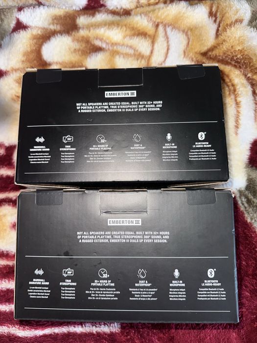 Boxa portabila Marshall Emberton III, Bluetooh 38W, Autonomie 32 ore,