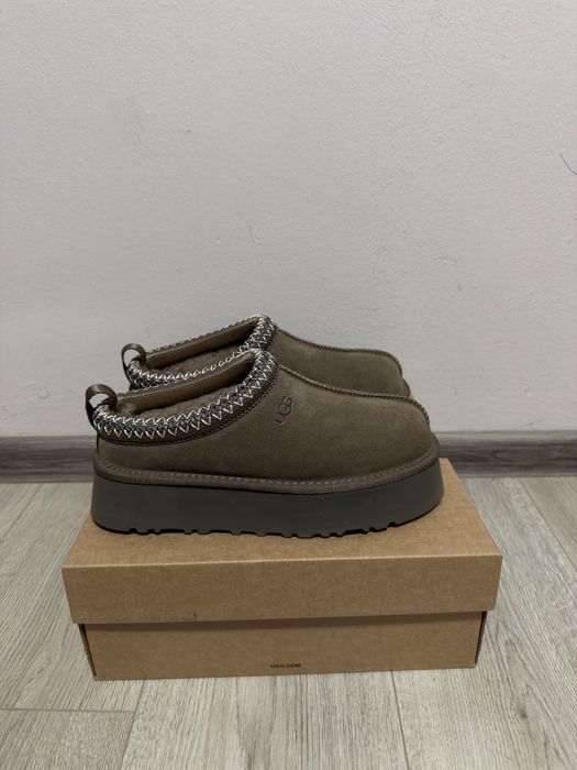 UGG tazz tasman slippers platform brown charcoal