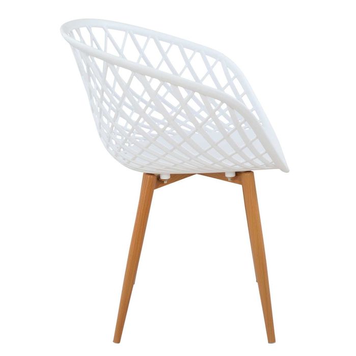 ARIADNE - Стол с подлакътници, метални крака, седалка от полипропилен - за хотели, летни градини, плажове , басейни и ресторанти