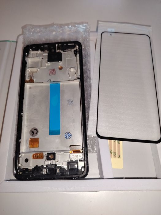 Ecrane cu rama și sticla protecție Samsung A52