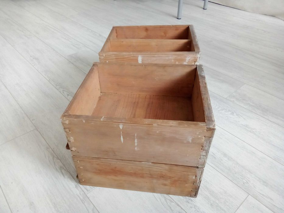 Комплект стари,дървени чекмеджета