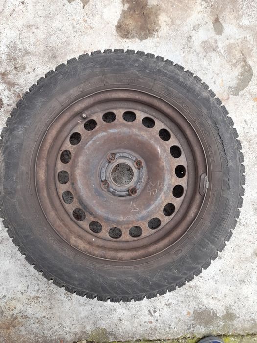 Set 4 Anvelope vara +2 jante tablă opel