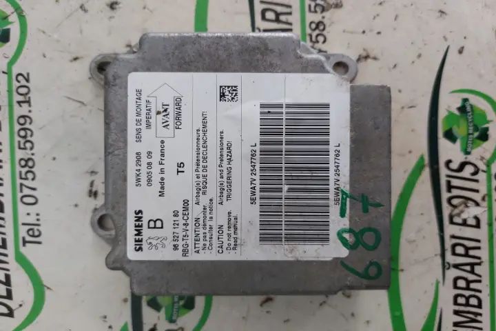 Calculator airbag 9652712180 Peugeot 307 2002 1.6 MT (109 hp)