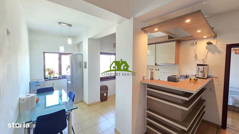 AP. 95mp la Et.2 cu 3 camere si 2 balcoane -complet utilat-zona Nord