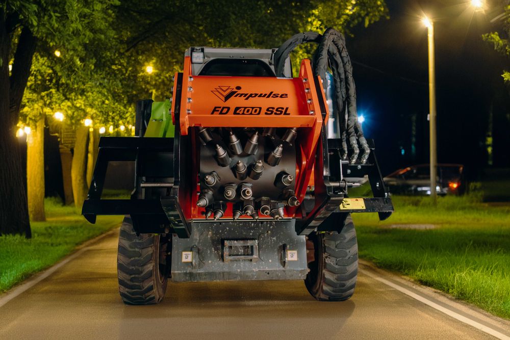 Фреза Impulse FD 400 SSL на JCB SSL 175 / JCB 175