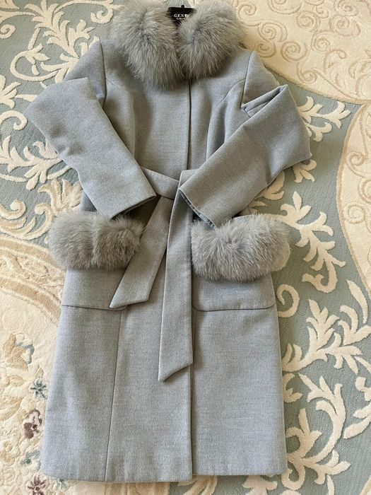 Palton cu blaniță naturală